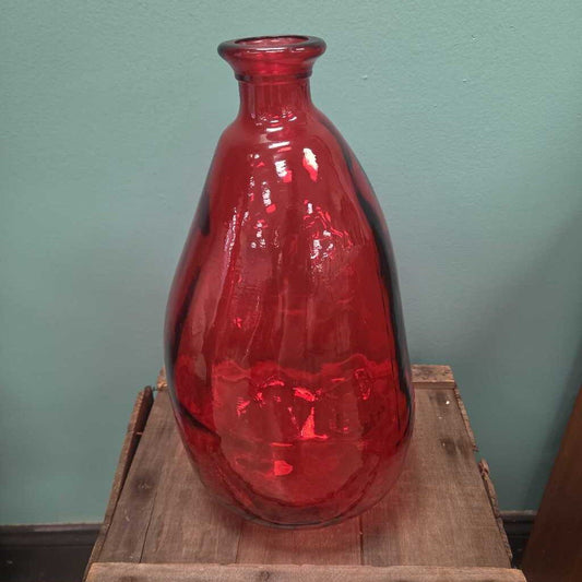Oblong Recycled Glass Balloon Vase