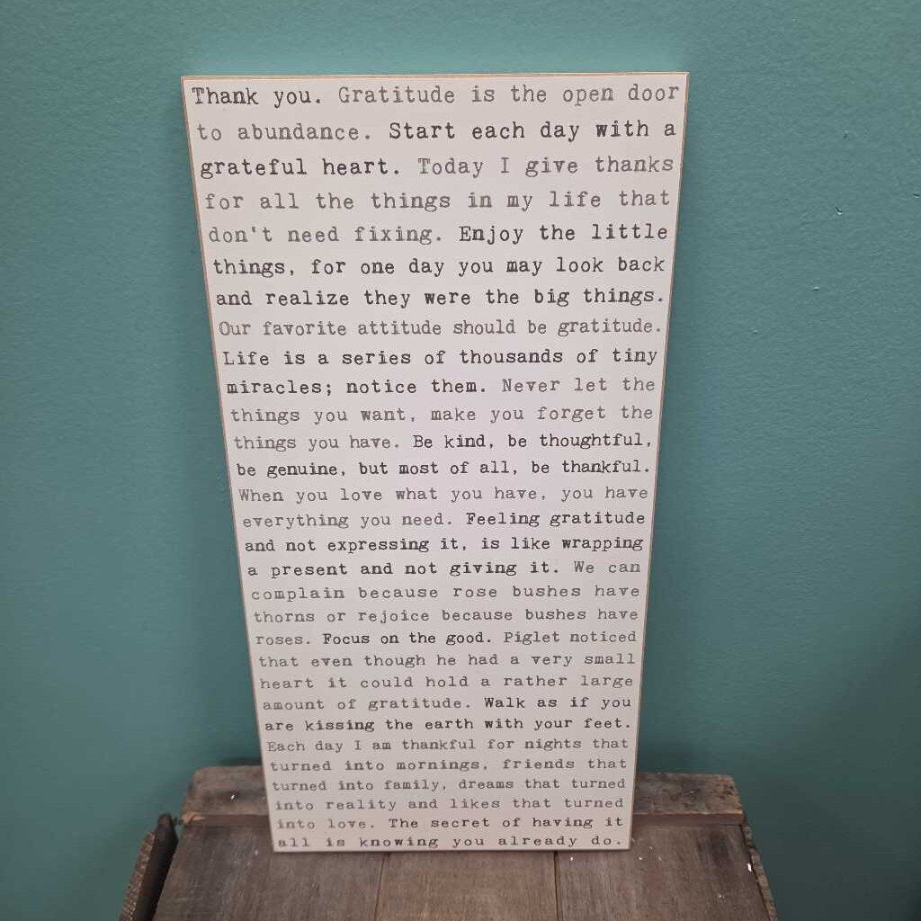 Cedar Mountain Typewriter Quote Wall Hanging