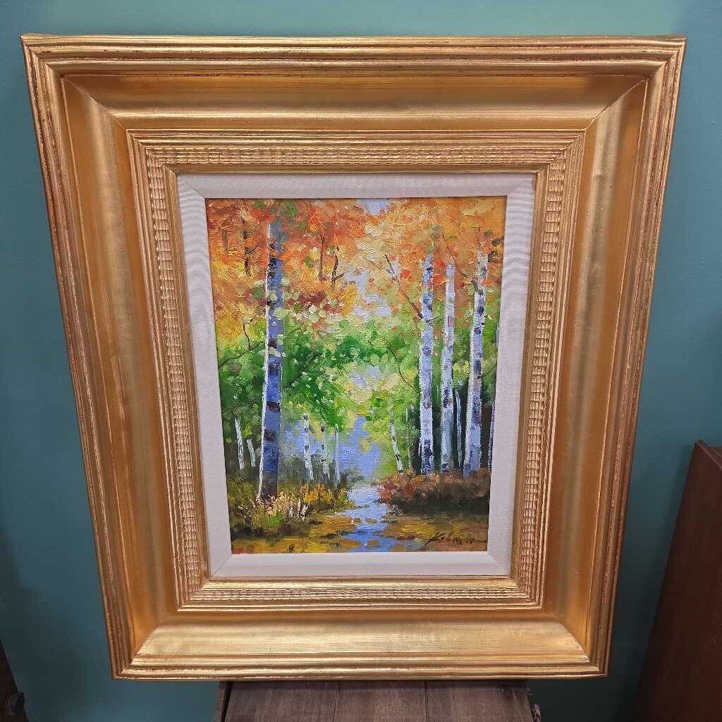 Original Oil on Canvas in Guilded Frame by Ryan Michaels