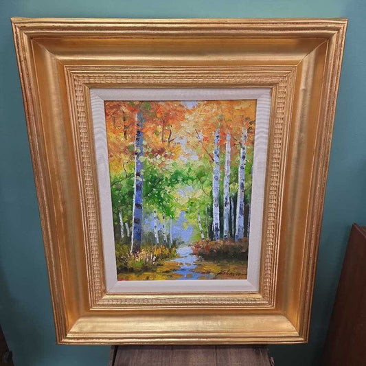 Original Oil on Canvas in Guilded Frame by Ryan Michaels