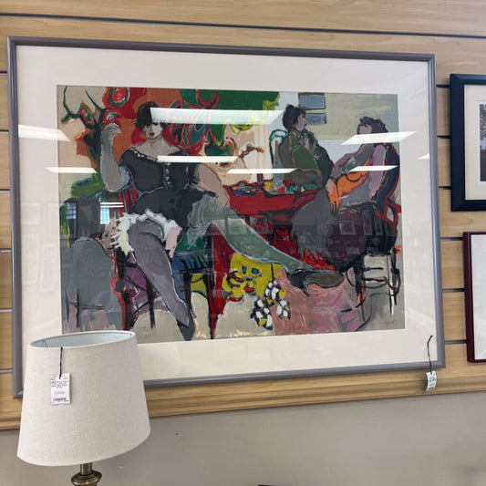 Itzchak Tarkay "Three Women" Serigraph on Paper
