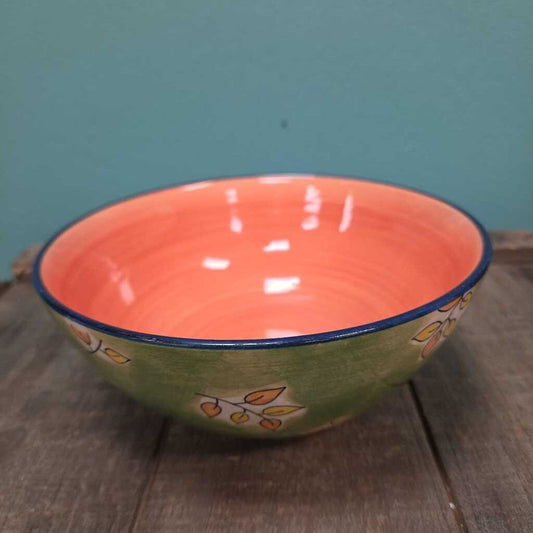 Homefront 6.5" Hand Painted Ceramic Cereal Bowl
