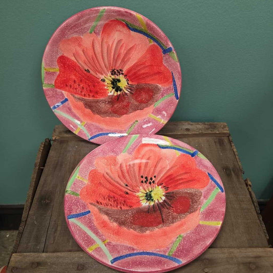 Roscher & Co. "Tangled" Poppy Plate - Set of 2