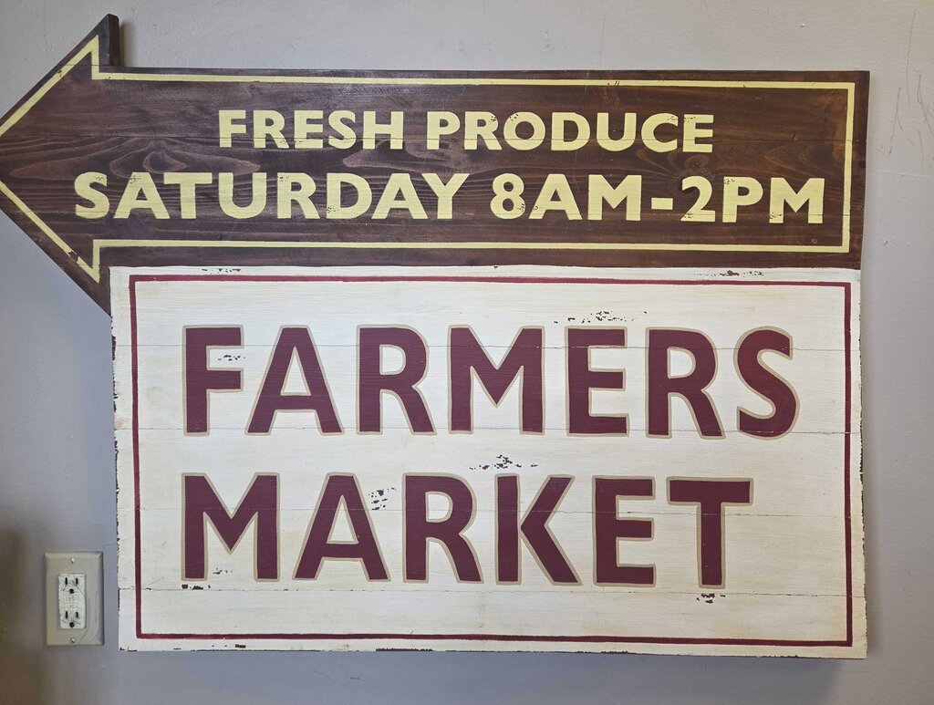 Farmer's Market "Fresh Produce" Solid Wood Sign