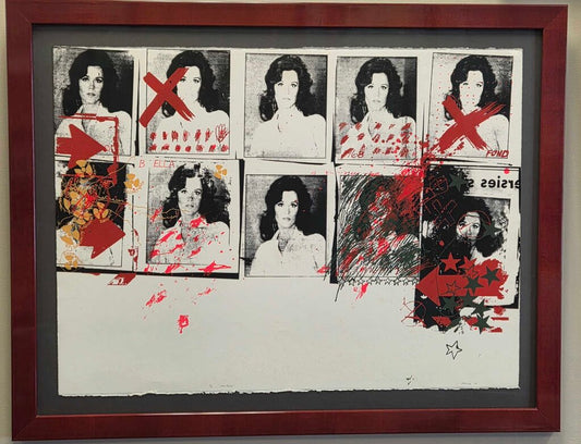 "Jane Fonda" Mixed Media by Jeff Jonczyk, 1979 - Limited Edition, Signed