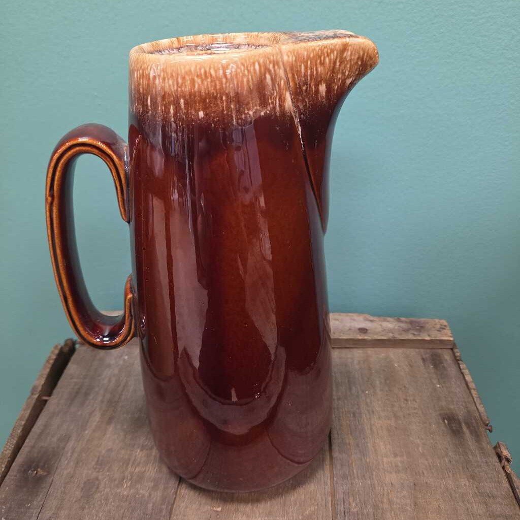 Hull Pottery Brown Dip Ceramic Pitcher