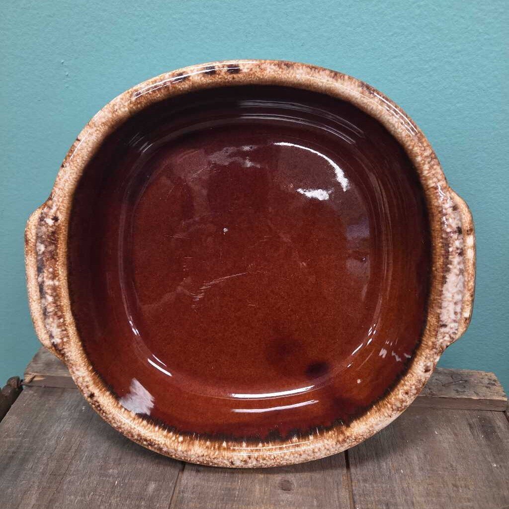 Hull Pottery Brown Dip Ceramic Casserole Dish