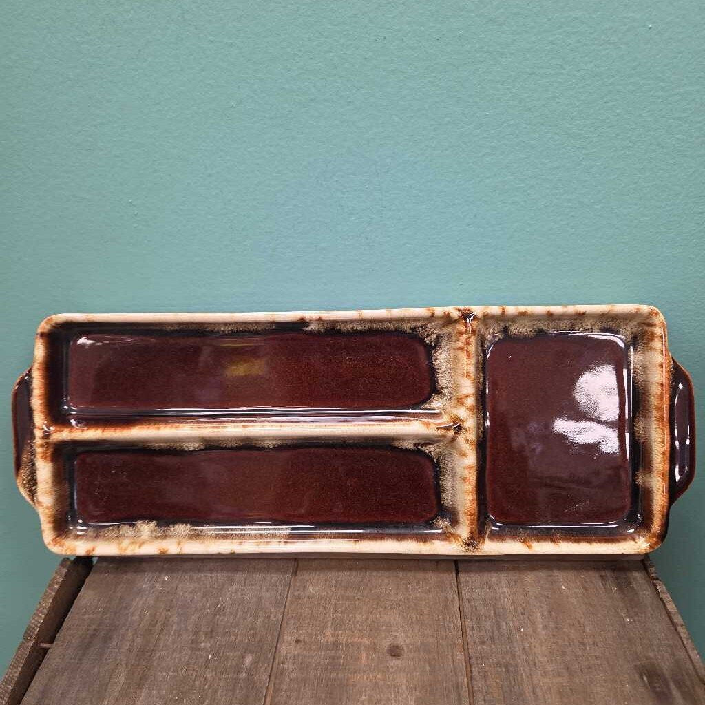 Pfaltzgraff Pottery Divided Hors D'Oeuvres Tray