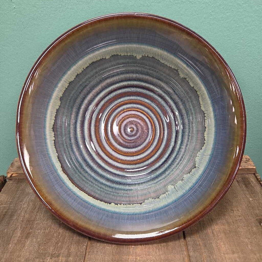 Bill Campbell Studio Pottery Swirl Glaze Bowl