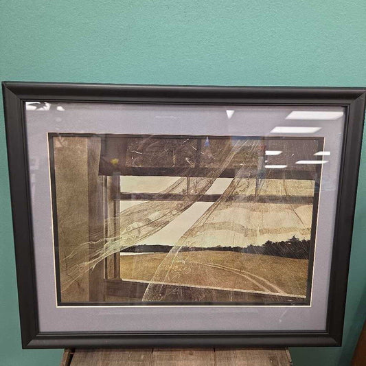 "Wind From the Sea" Print by Andrew Wyeth - Custom Matted and Framed
