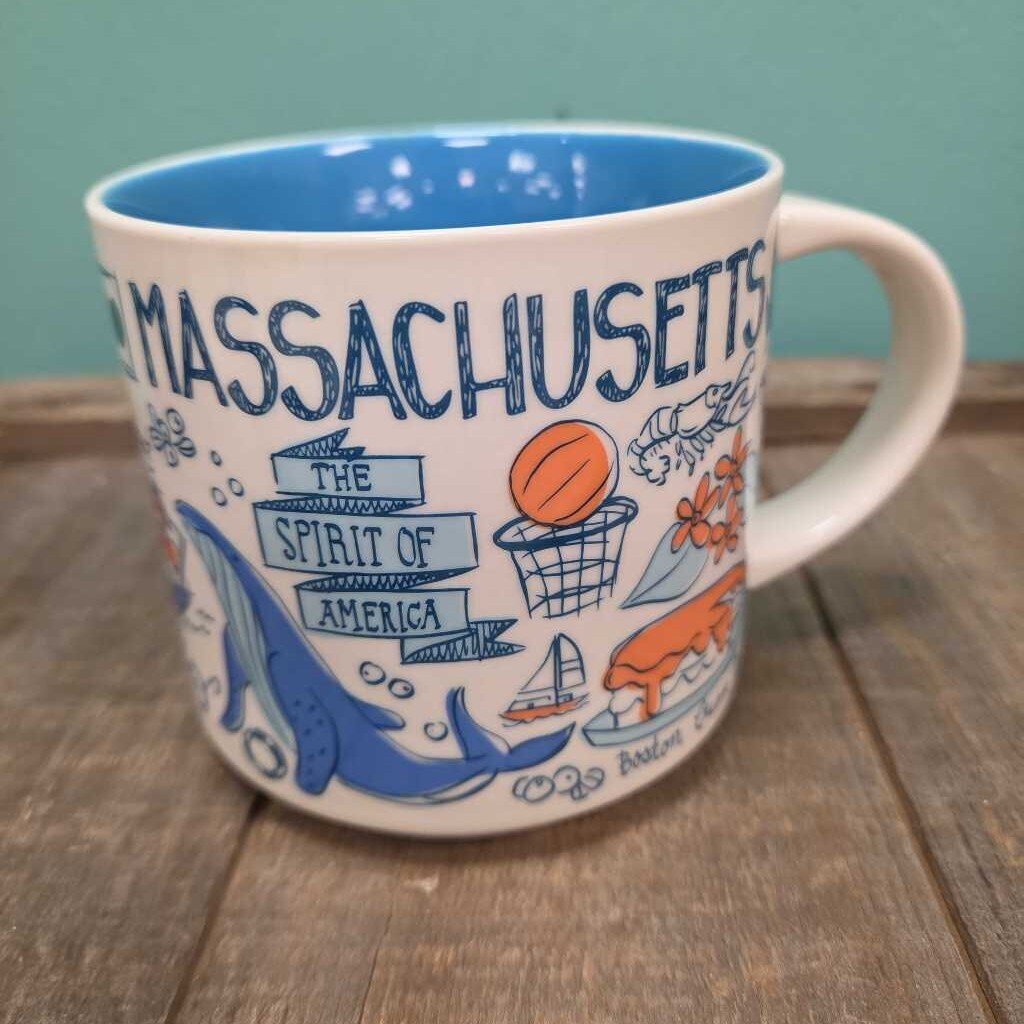14 oz. Starbucks Ceramic Collectors' Mug - MASSACHUSETTS