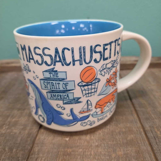14 oz. Starbucks Ceramic Collectors' Mug - MASSACHUSETTS