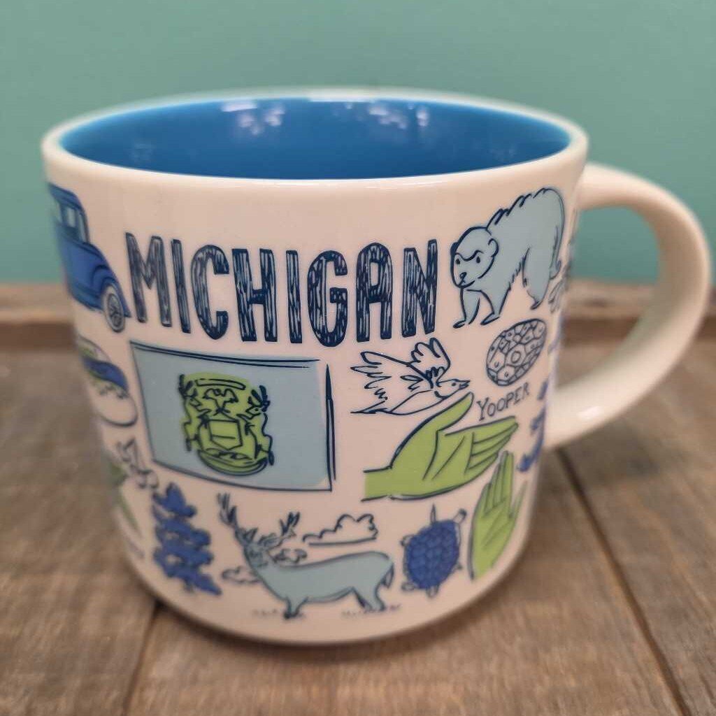 14 oz. Starbucks Ceramic Collectors' Mug - MICHIGAN