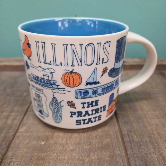 14 oz. Starbucks Ceramic Collectors' Mug - ILLINOIS