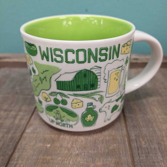 14 oz. Starbucks Ceramic Collectors' Mug - WISCONSIN
