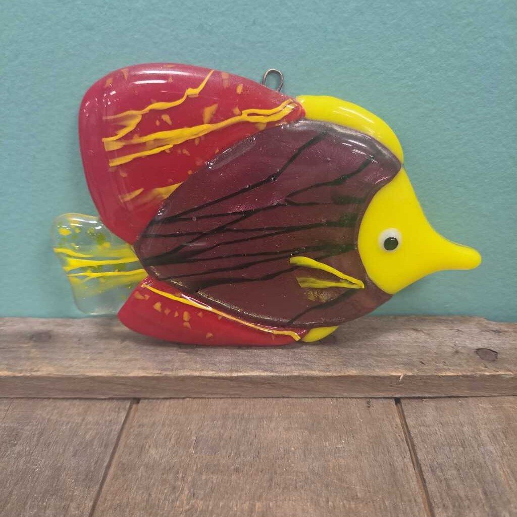 Hand Painted Fused Glass Fish