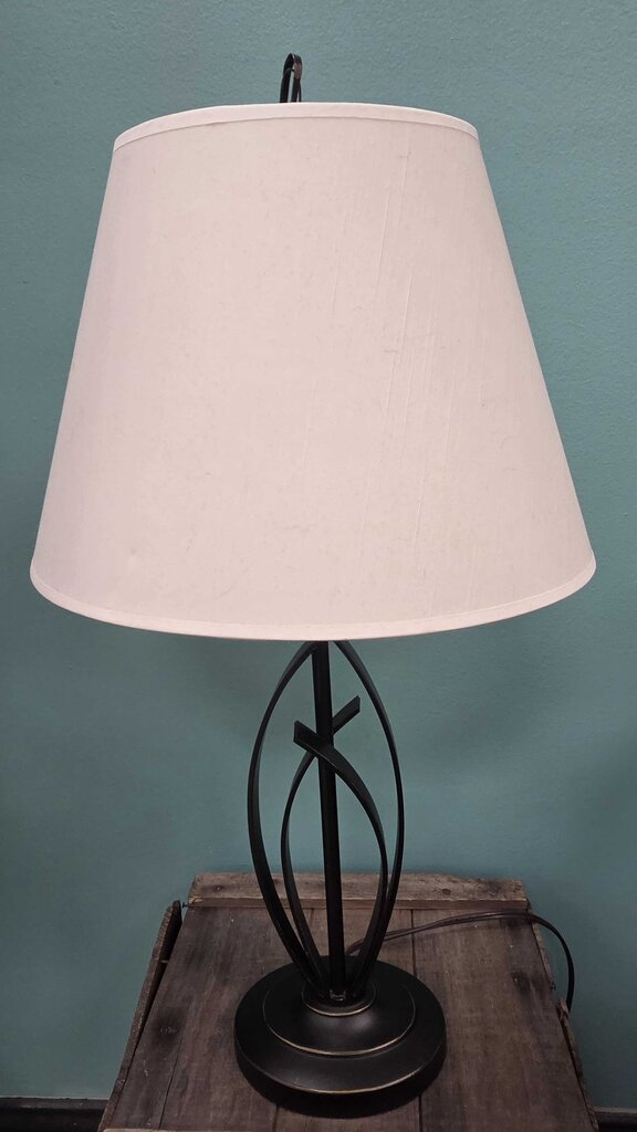 Cheyenne 27" Steel Table Lamp with Fabric Shade - 2 Available