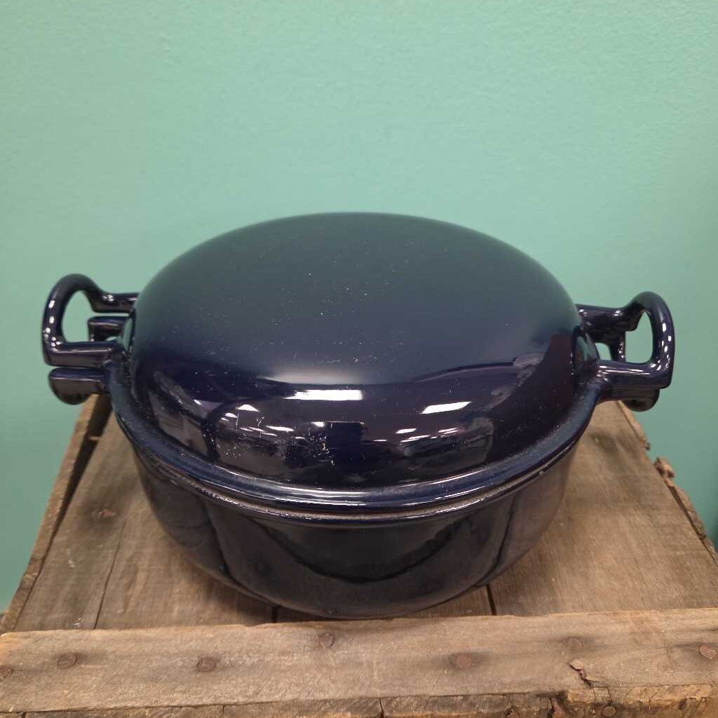 Dansk Cobalt Blue Kobencast Enamel Cast Iron 3 Qt Casserole Dish w/Lid