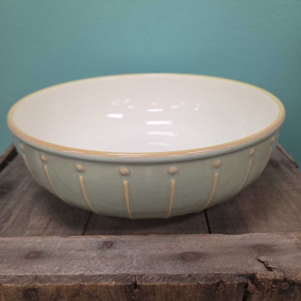 Dansk Reactic Sage 10" Round Stoneware Vegetable Bowl