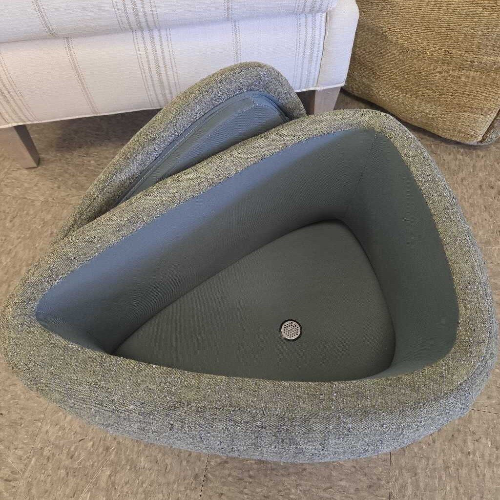 All Modern Storage Ottoman in Mellow Forest Chenille