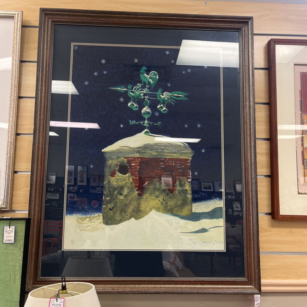 "A Weathervane" Original Limited Edition Signed Lithograph on Paper by Jamie Wyeth (85 of 300)