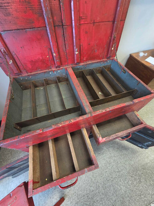 Industrial Workshop Multi Cabinet with Lift Top & Stool