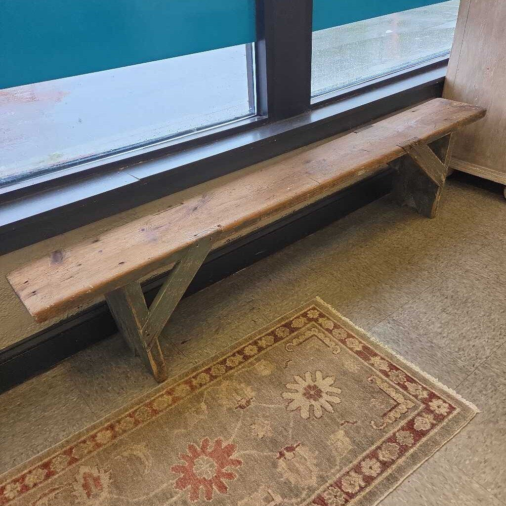 Rustic Wood Workshop Bench
