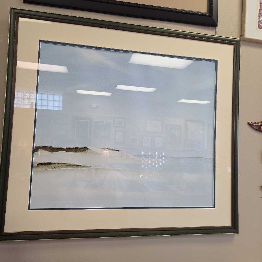 "Inshore" by Rick Fleury Watercolor Print - Matted and Framed