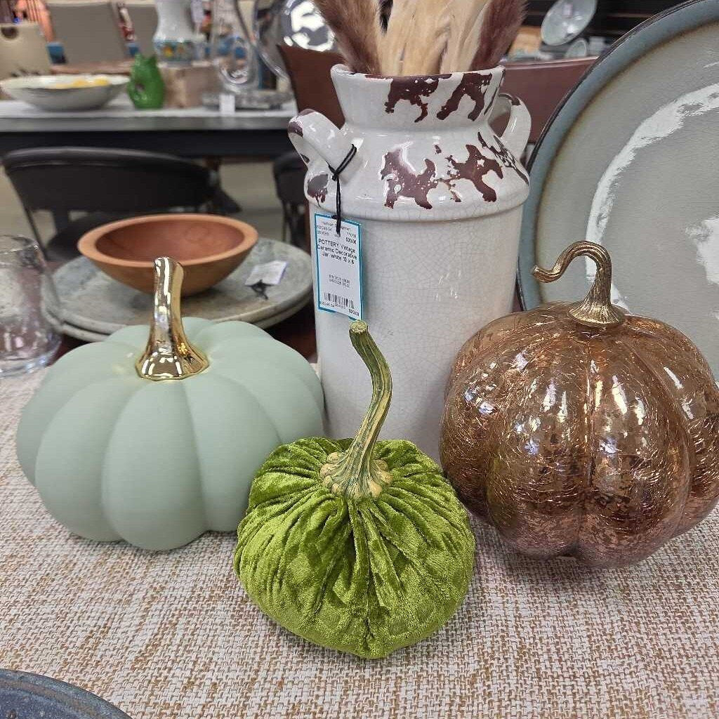 Festive Pumpkin Decor - Set of 3