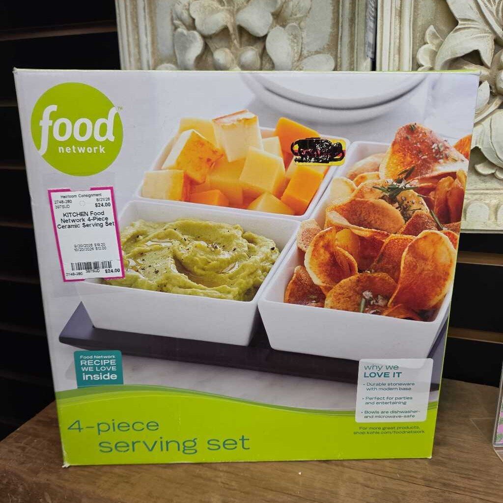 Food Network 4-Piece Ceramic Serving Set