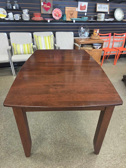 Canadel Furniture Finished Birch Dining Table & 4 Chairs (2 Addl Leaves add 18" ea.)