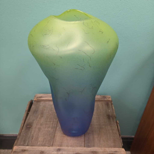 Curtis Brock Art Glass Soft Vase (Signed)