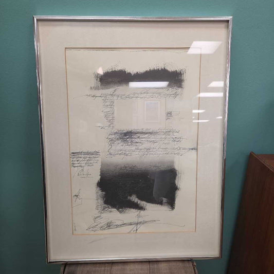 "Silent Square" Monoprint by B. Hawes (Signed)