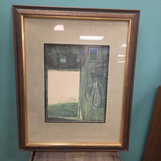 "Burning Off" Print by Andrew Wyeth - Matted and Framed