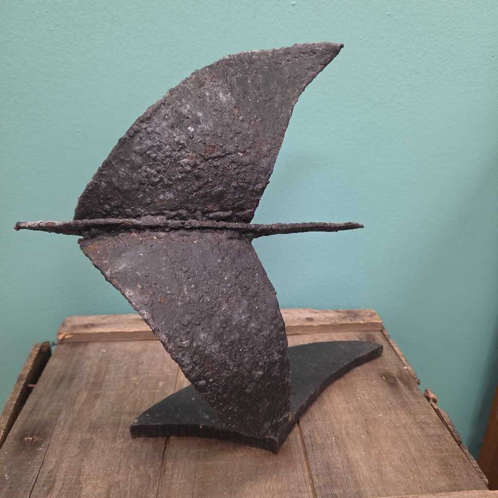 Jaro Svitorka Cast Iron Abstract Flying Bird Sculpture - Made in Canada