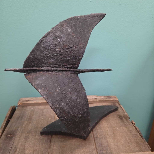 Jaro Svitorka Cast Iron Abstract Flying Bird Sculpture - Made in Canada