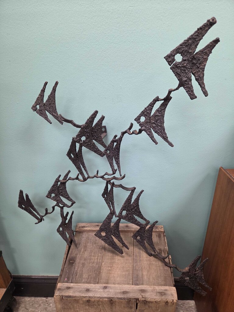 Jaro Svitorka Cast Iron Abstract Flying Birds Wall Hanging - Made in Canada