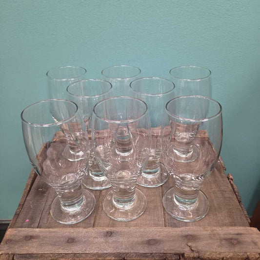 Crate & Barrel 6.5" Beer Glass - Set of 8