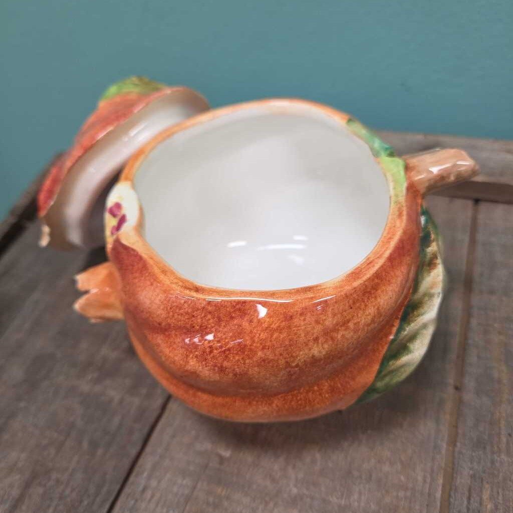 VIETRI Italy Ceramic Pomegranate Trinket Box