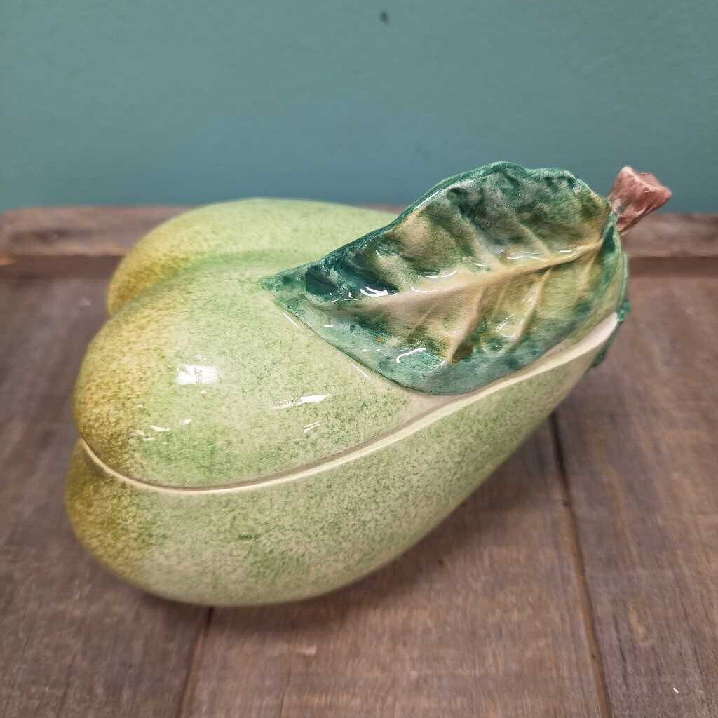VIETRI Italy Ceramic Pear Trinket Box