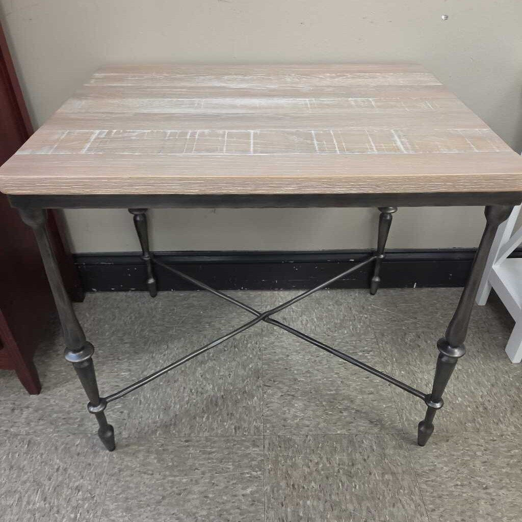 Ethan Allen Oak Top "Albee" End Table (2 Available)