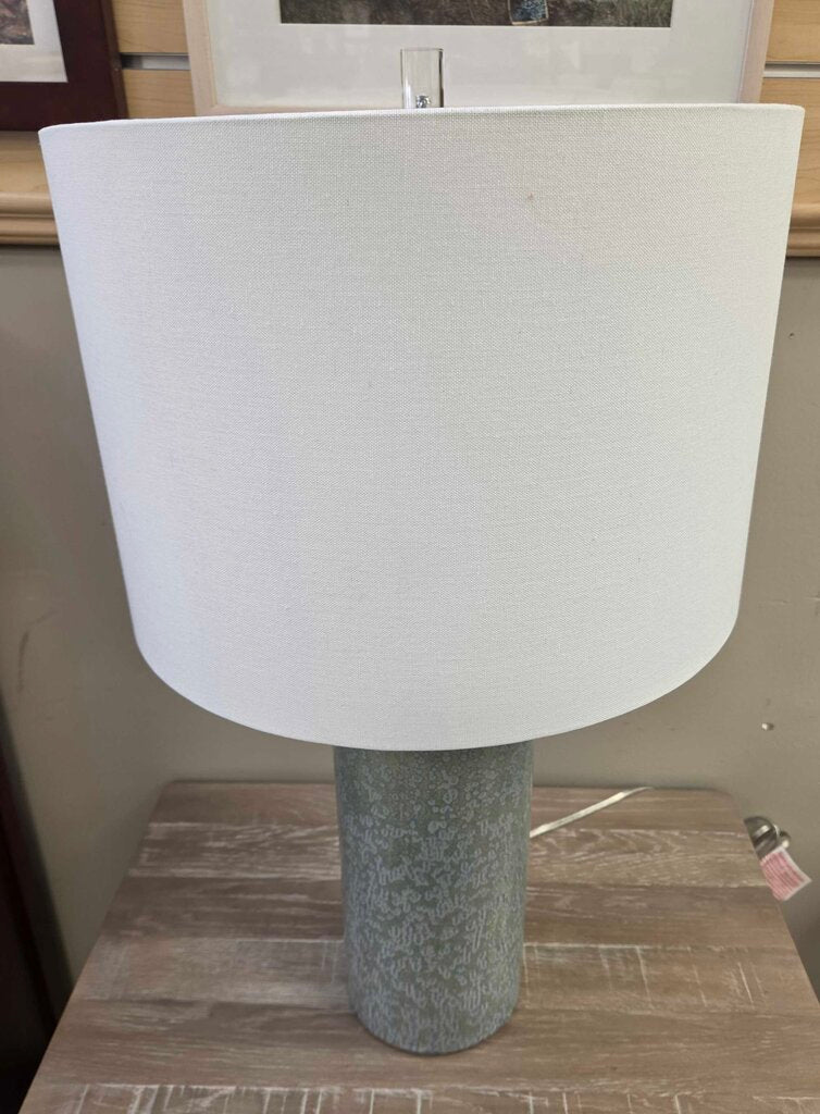 Easton Table Lamp by Jamie Young Co. in Seafoam & Cream Reactive Glaze (2 Available)