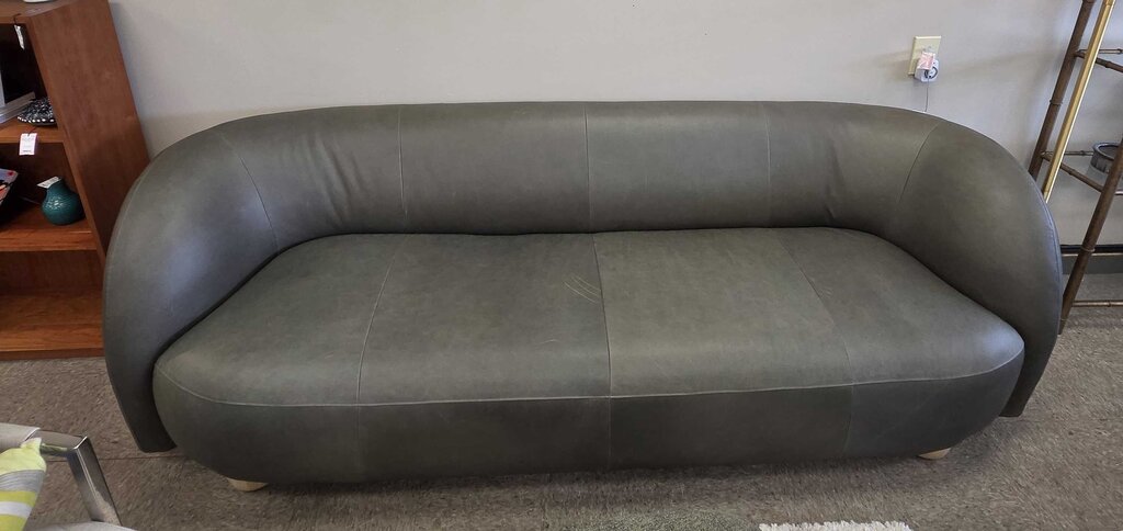 West Elm Laurent Leather 96" Sofa