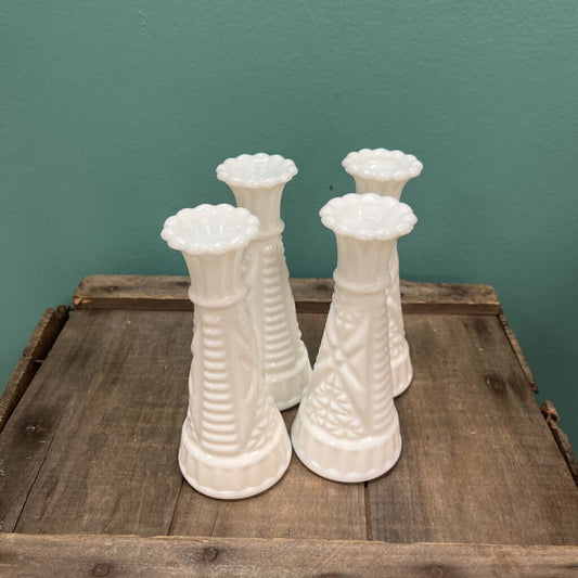 Vintage Milk Glass Bud Vase