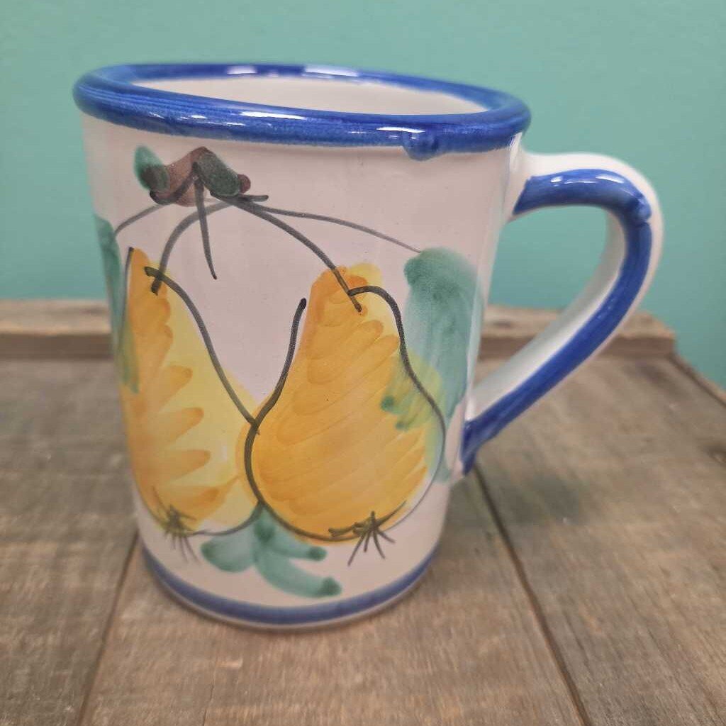 Vietri Italy Ceramic Pear Mug