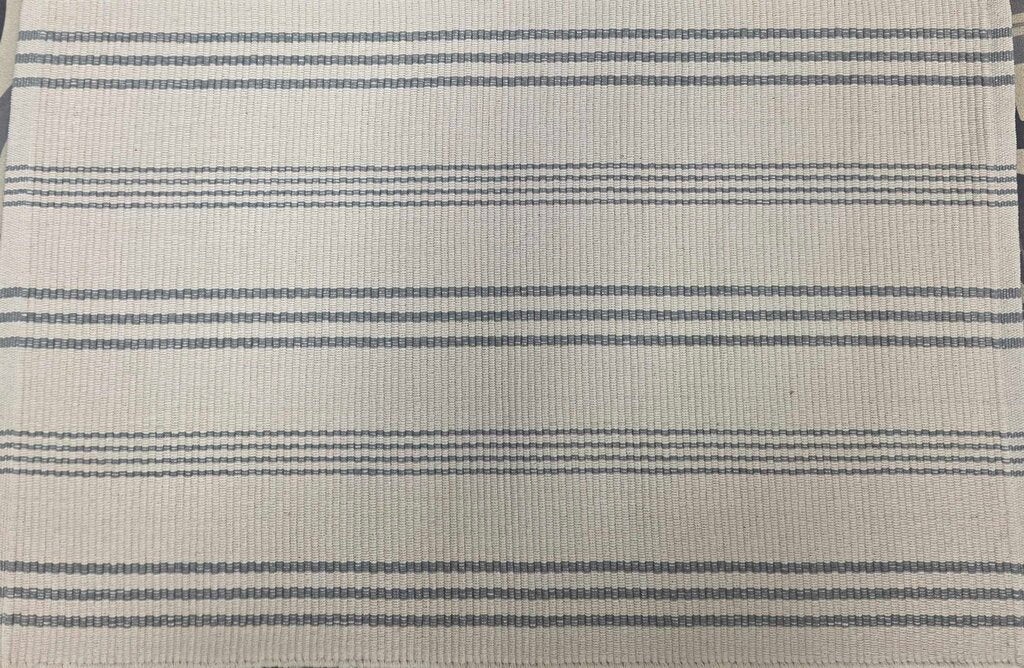 Dash & Albert Swedish Stripe Cotton Woven Area Rug