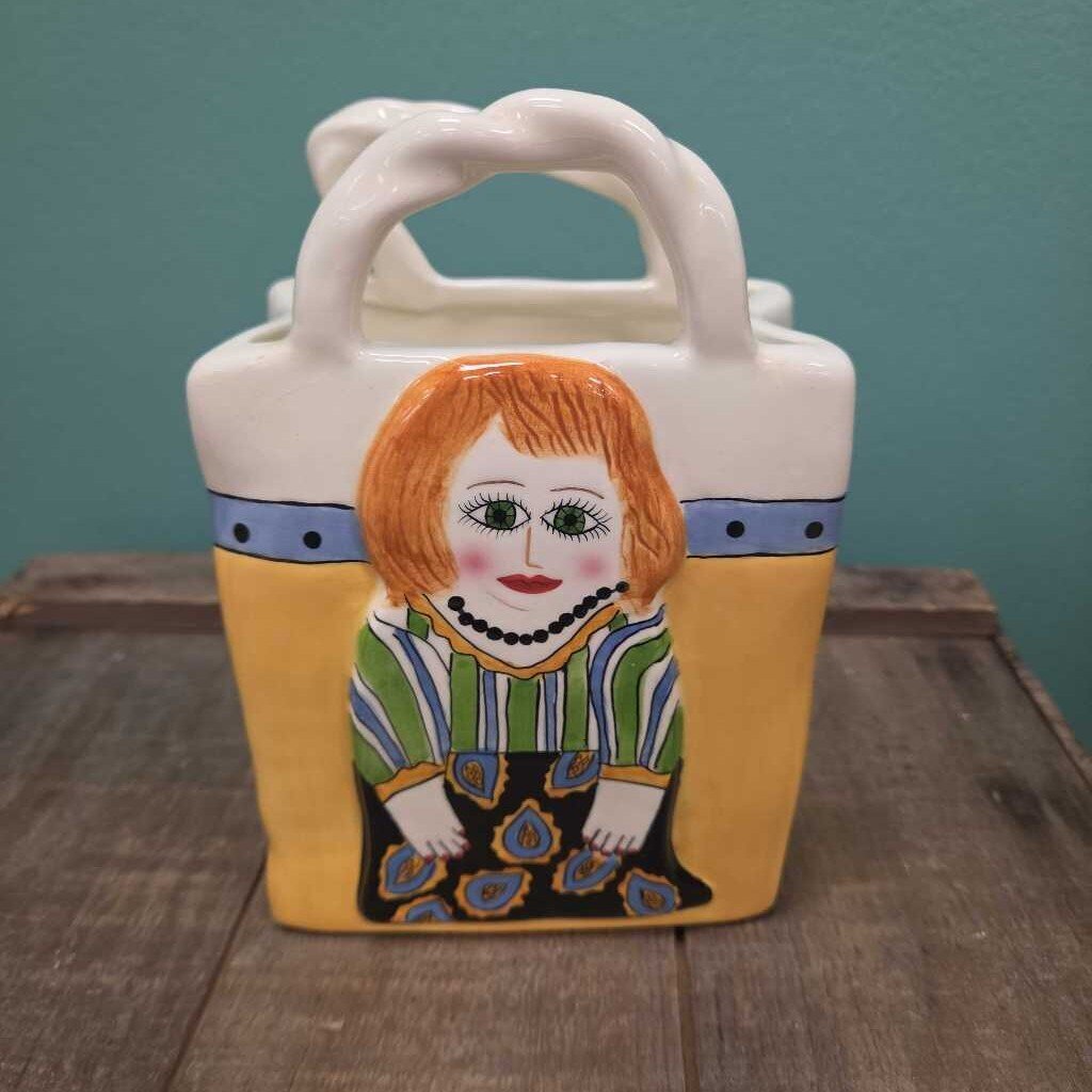 Abby Ceramic Purse by Susan Paley
