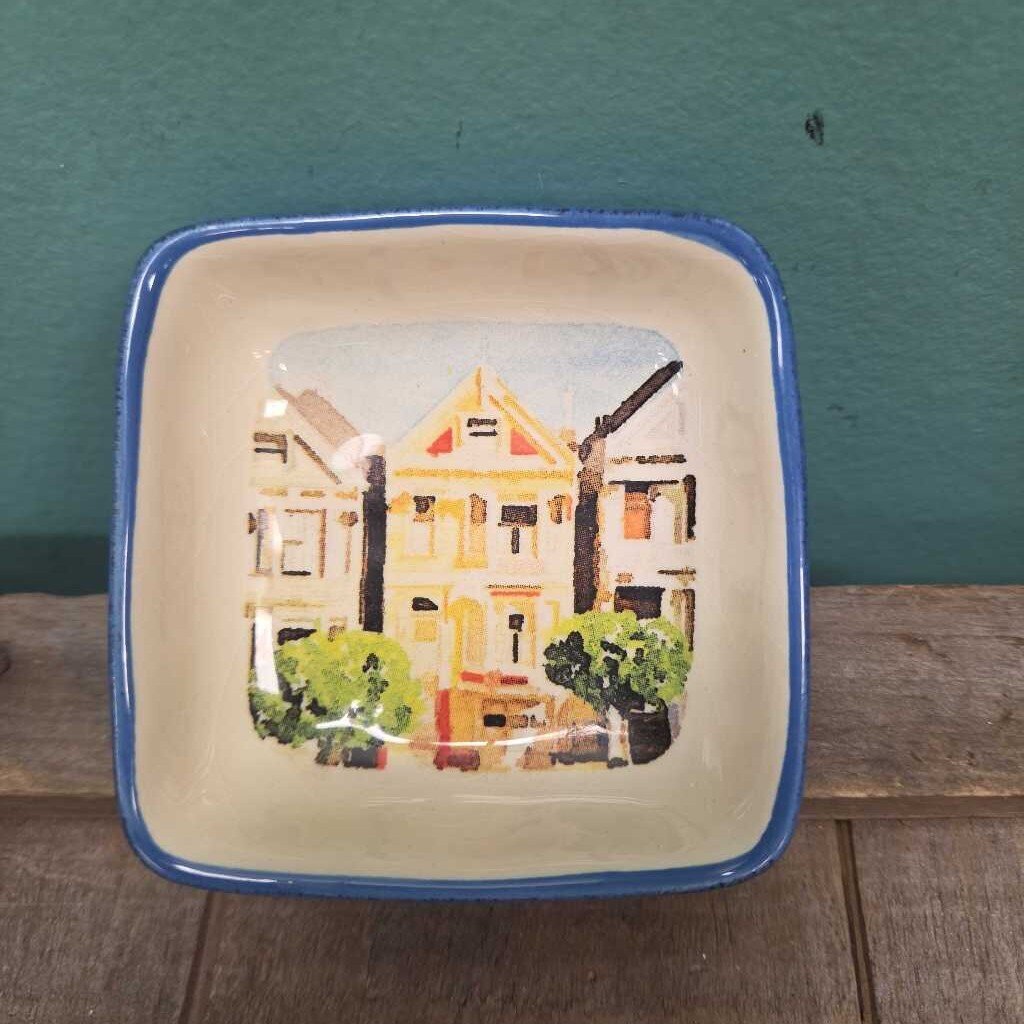 SF Mercantile Hand Painted Ceramic Trinket Dish