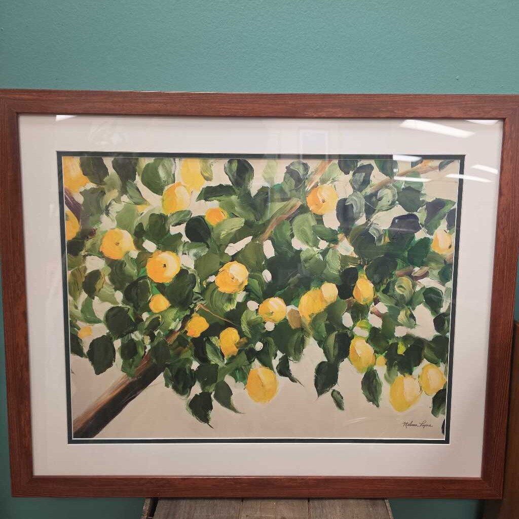 "Lemon Tree" Print by Melissa Lyons - Matted and Framed
