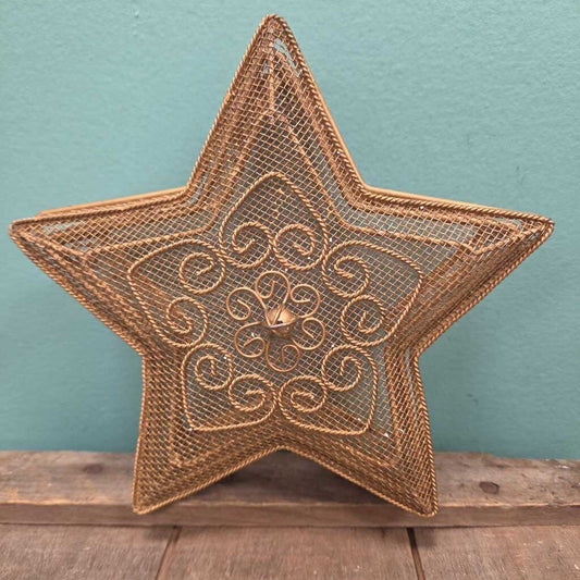 Wire Mesh Star Shaped Trinket Box